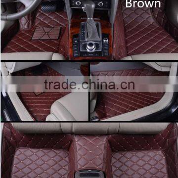 high quality 5D Full Surrounded soundproof XPE material Car Floor Mats for Audi A6 with PU leather and Custom Fit