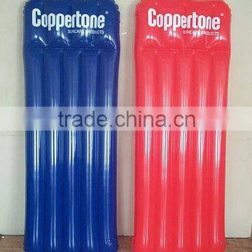 pvc promotional water bed\vinyl 2012 floating mat\ inflatable floating mattress\ inflatable floating bed