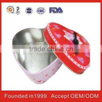 Heart Shape Wedding Gift Tin Box Factory