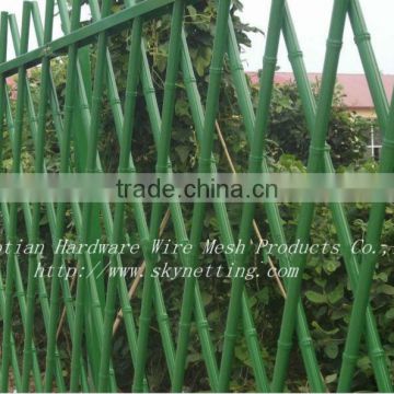 Galvanized and green powder coated iron art garden Fence