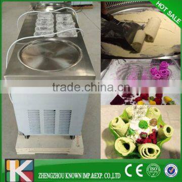 commercial hot sale fried ice cream machine/rolled ice cream