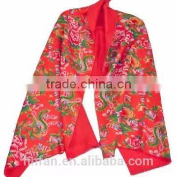 2017 OEM service fashion printed cheap women silk scarf