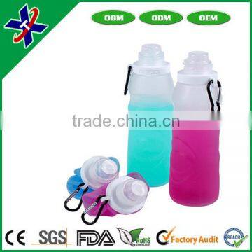 BPA Free Silicone Collapsible Sport Water Bottle