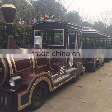 Diesel Power Trackless Tourist Fun Train, Amusement Park Train,Kids Ride Train photo-3