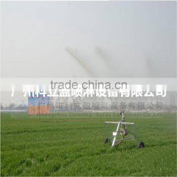 Adjustable angle gun sprinkler for large irrigation