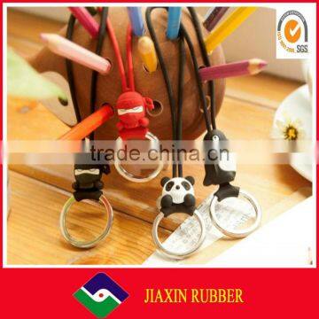 Promotional custom fashion silicone hang mobile phone strap