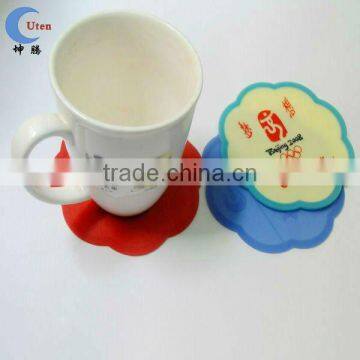 Custom Anti-Slip Fashionable Silicone Cup Pad