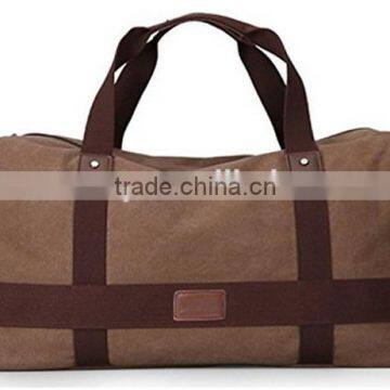 Large capacity men canvas travel duffel bag