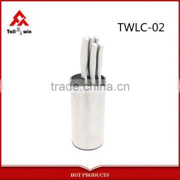 Stainless Steel Colorful Kitchen Knife Set With pp Block photo-4