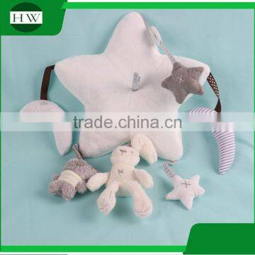 Christmas Gift Promotional Newborn Gift Set Nursery Baby Bed Crib Cot Hanging Bell Musical Mobile Plush Rattle Toy photo-4