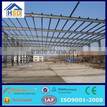 prefab portable industrial workshop steel structure shed design