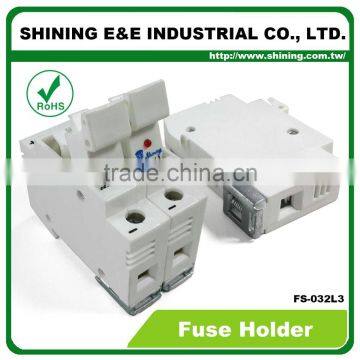 FS-032L3 Rail Mounted Cartridge Type AC DC 600V 32A Fuse Holder photo-6