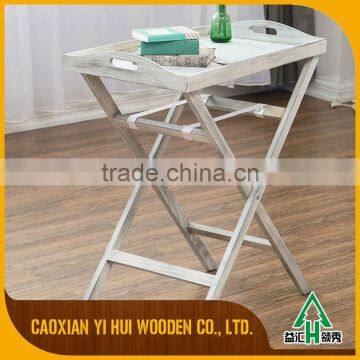 Customized Cheap China Factory Vintage Black Wooden Tray