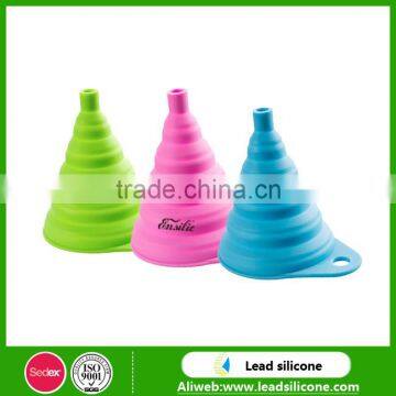 Wholesale Kitchenware Foldable Silicone Funnel,Collapsible Silicone Funnel photo-2
