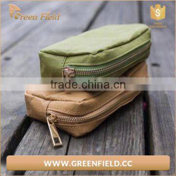 Green Field Washable Kraft Paper Brush Sets Bag Cosmetic Bag photo-3
