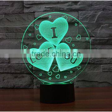 2017 Amazing Romantic 3d Night Led Light Acrylic Lamp Base photo-5