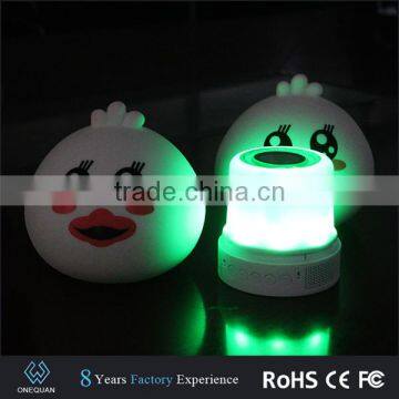 2017 New Outdoor Portable Animal Glutton Duck Shpae Bluetooth Speaker With Lights photo-3