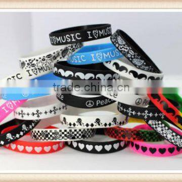 Fashion funky silicone wristband bracelet cute lovely wrist band fab - 22 CHOICE