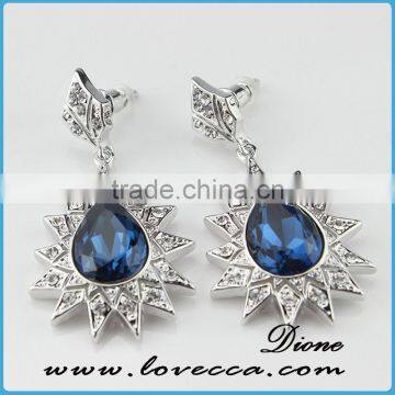 Top grade carystal earring product,rhinestone earring,machine-made crystal earrings