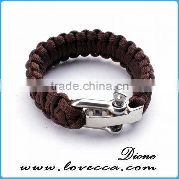High Quality Warves Style Paracord Bracelet With Alloy Adjustable Shackle photo-4