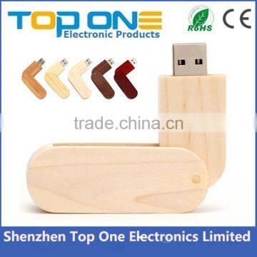 Wholesale New Arrival Engraving Logo Twister Wood Usb Flash Drive, Rotated Bamboo USB Stick photo-6