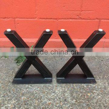 New Style 16 Inch X Shape Iron Metal Park Bench Leg for Sale photo-2