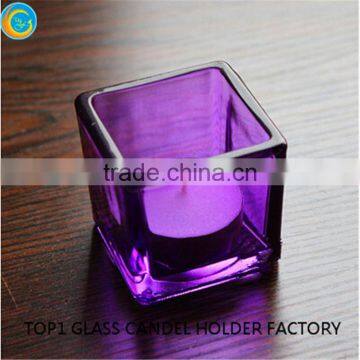 Sprayed Squre Glass Decor Wedding Table Decorations photo-4