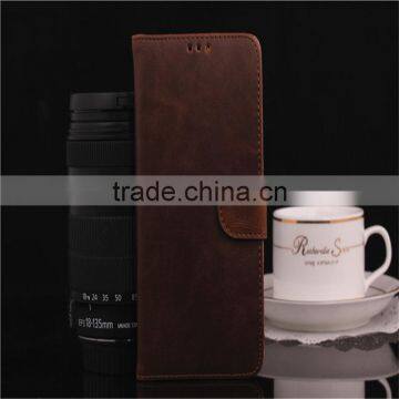 High Quality Crazy-horse PU Card Bumper/pocket Cell Phone Case for Samsung photo-5