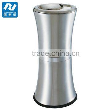 Stainless Steel Trash Bin With Ashtray photo-3