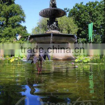 Outdoor Large Decoration Metal Crafts Bronze Angel Statue Garden Fountain for Sale photo-3