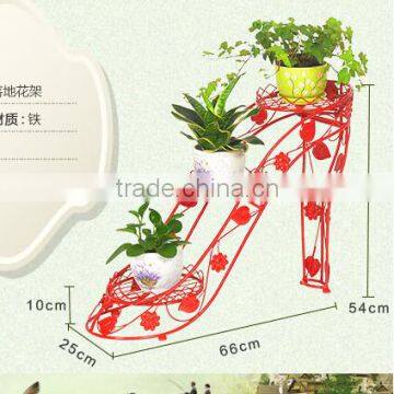 2016 Custom High-heeled Shoes Shape Iron Decoration Flower Display Stand photo-2