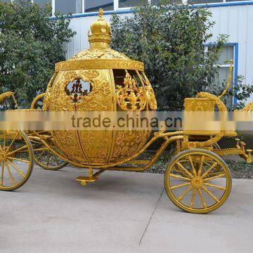 Golden Royal Wedding Car Decoration Horse Carriage Decoration Carriage(BG11-M092) photo-2