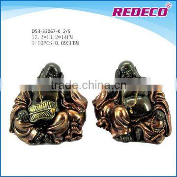 Resin happy buddha statues