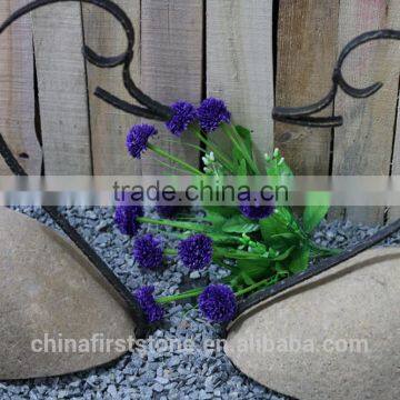 GAB608 Iron And Natural Stone Garden Statue Swan