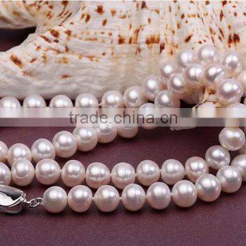 8-9mm AAA Quality Freshwater Necklace Cheap Pearl Jewelry Set photo-2