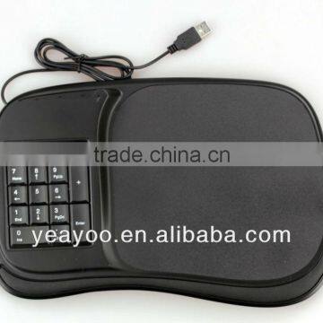 multifuncation mouse pad hub with numeric keypad