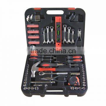 LB-420 115pcs mechanical hand tool set tools kit in black plastic case
