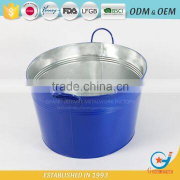19 Inch Iron Garden Beverage Tub Metal Metal Ice Tub