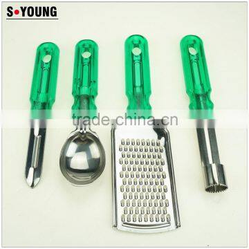 32048 Kitchen Gadget Kitchen Tools- Ginger Grater Peeler Fruit Corner Ice Cream Spoon photo-3