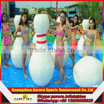 Factory lower price Giant Inflatable Human Bowling water games