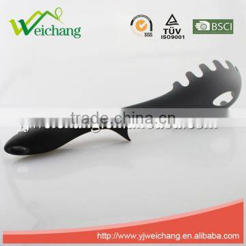 WCJ633 Premium Nylon Utensils SPAGETTI SERVER Pasta Fork Cooking Utensil Gadgets Set With Storage Stand (Multi-color) photo-2