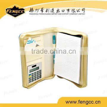 Popular PU Leather 5 Leather Zipper Binder Calculator photo-3