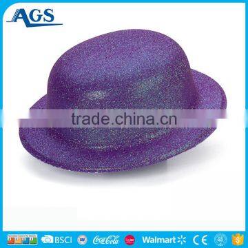 Elegant Black Stripe Purple Carnival Hat for Promotion photo-5