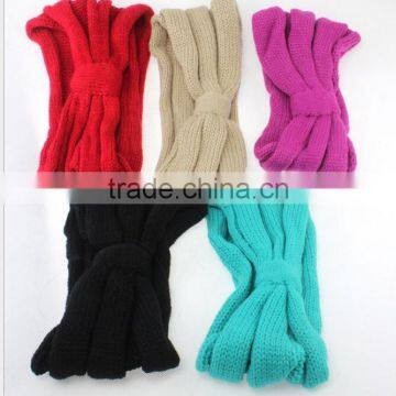 2014 Fahion Knit Head Wrap With Bow photo-2