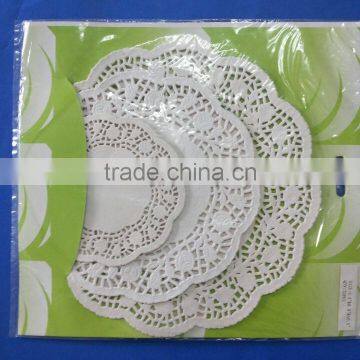 disposable round customized paper doilies