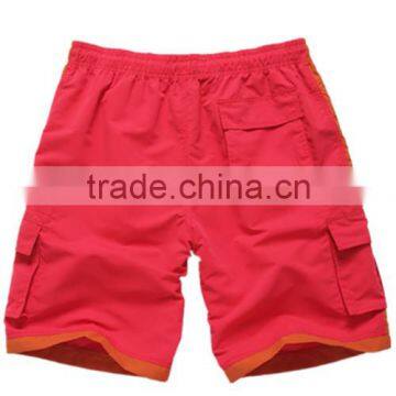 2014 new style mens solid color beach wear swim shorts