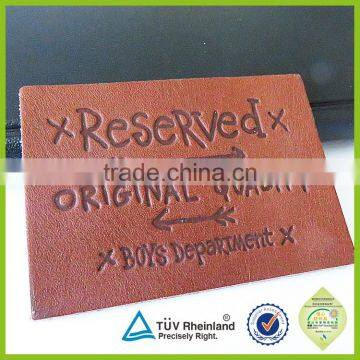 Low Price Newest Garment Hot Stamped Leather Label With Logo You Want photo-5
