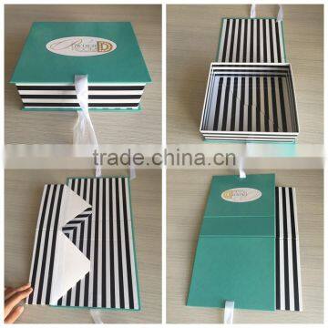 Custom glossy paperboard rectangle shirt foldable storage box foldable box