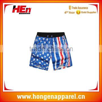 Hongen apparel sublimated Top quality colorful beach short