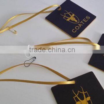 2017 Custom China Jeans Paper Hang Tag Design With String photo-2